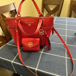 Michael Kors crossbody and wallet